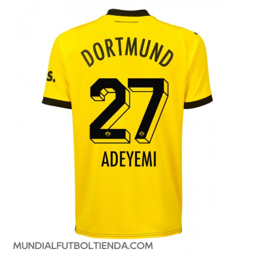 Camiseta Borussia Dortmund Karim Adeyemi #27 Primera Equipación Replica 2023-24 mangas cortas